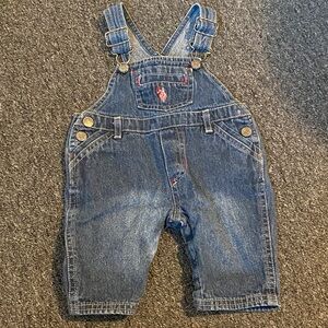 U.S. Polo Assn. Blue Denim Kids Overalls